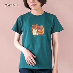 選べるオペラケーキとネコぱんのTシャツ【受注制作】 6枚目の画像