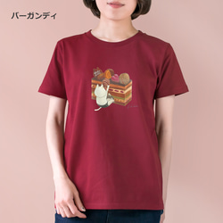 選べるオペラケーキとネコぱんのTシャツ【受注制作】 5枚目の画像