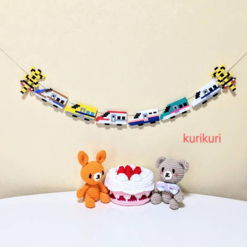 新幹線のお誕生日ガーランド＊こまち☆ドクターイエロー＊ ガーランド