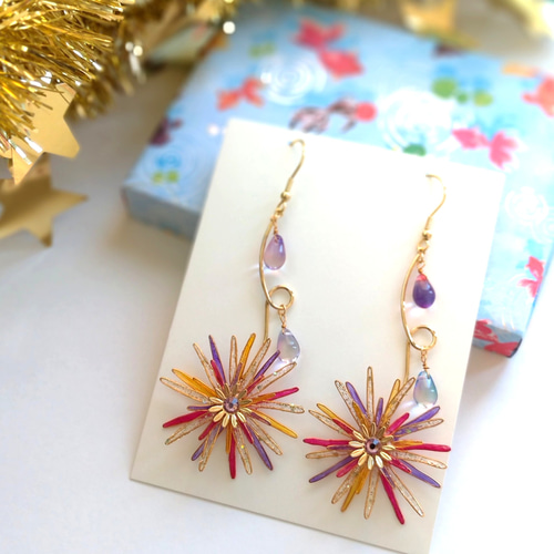 花火ピアス・イヤリング アーリーサマー | MAKI NUMOTO (マキ ヌモト