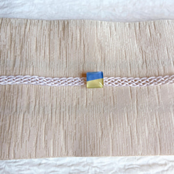 羽織紐と帯留めセット【山吹】　ショールクリップ 2枚目の画像