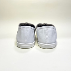 水洗柔軟雙色甲板懶人鞋（黑x銀/灰x白）22.5cm〜24.5cm 第8張的照片