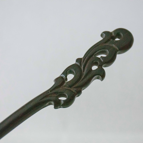 高級木材 木彫り 檀木 1本挿し かんざし 簪 シンプル かんざし JOS