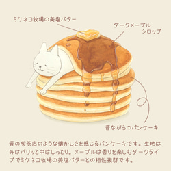 選べるパンケーキとネコぱんのTシャツ【受注制作】 4枚目の画像