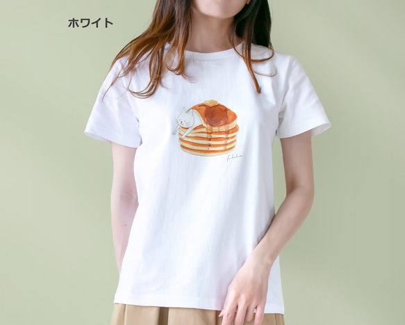 選べるパンケーキとネコぱんのTシャツ【受注制作】 7枚目の画像