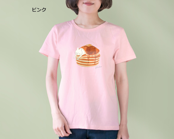 選べるパンケーキとネコぱんのTシャツ【受注制作】 9枚目の画像