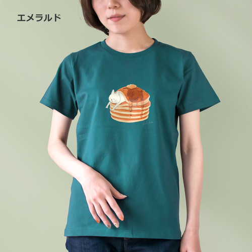 選べるパンケーキとネコぱんのTシャツ【受注制作】 Tシャツ FWAFWA