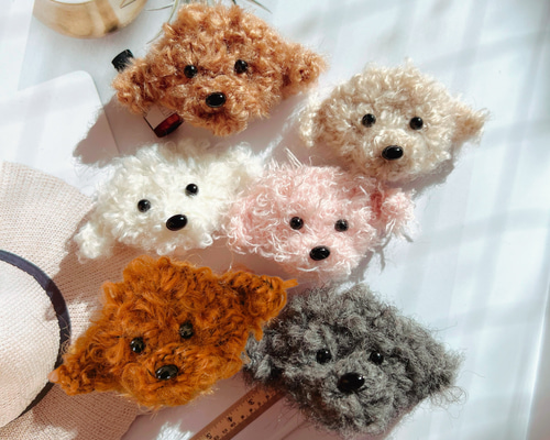 ククシュゼット 正規商品 ヘア アクセ クリップ 犬 プードル