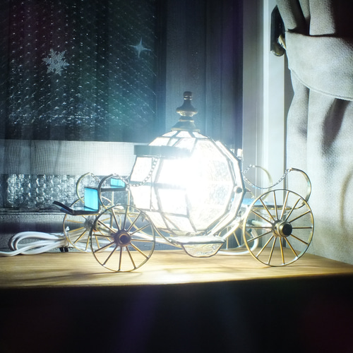 シンデレラのカボチャの馬車;クリスタル-5 LEDランプ シンデレラのカボチャの馬車;クリスタル-5 LEDランプ