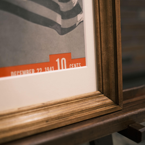 古道具　額縁 9631 ゴールド F30号 910×727mm アクリル板付 油彩額縁 【大型商品