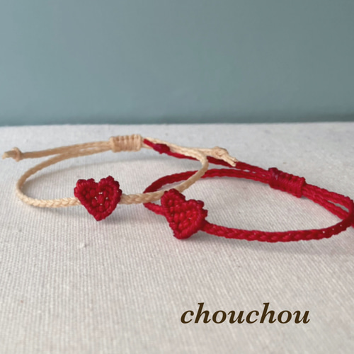 ハートモチーフ ミサンガ アンクレット アンクレット chou chou