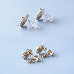 Kinonukumori 耳環/霧面綠/定制 第12張的照片