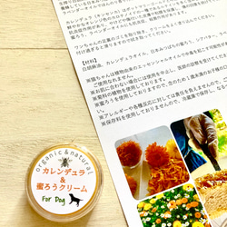 犬の肉球用 畑の天然素材 カレンデュラ蜜蝋クリーム 10g 2枚目の画像