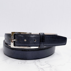 【稀少　未使用級】穿山甲 レザー ベルト 日本製 センザンコウ 穿山甲 牛革 コンビ 上質 ベルト