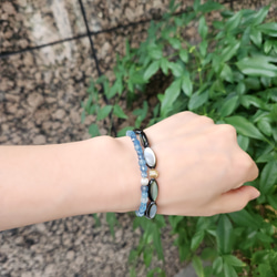 アクアマリンの一連ブレスレット　～Melville 10枚目の画像