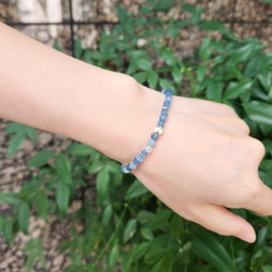 アクアマリンの一連ブレスレット　～Melville 3枚目の画像