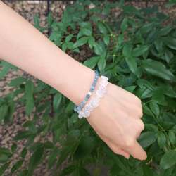 アクアマリンの一連ブレスレット　～Melville 11枚目の画像