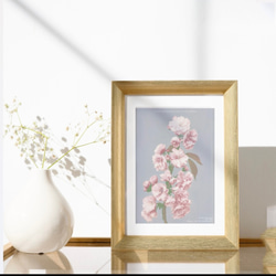 【インテリアポスター】アートポスター　フォトグラファー　小川一真　花　レトロ　桜　写真家　日本　和 4枚目の画像