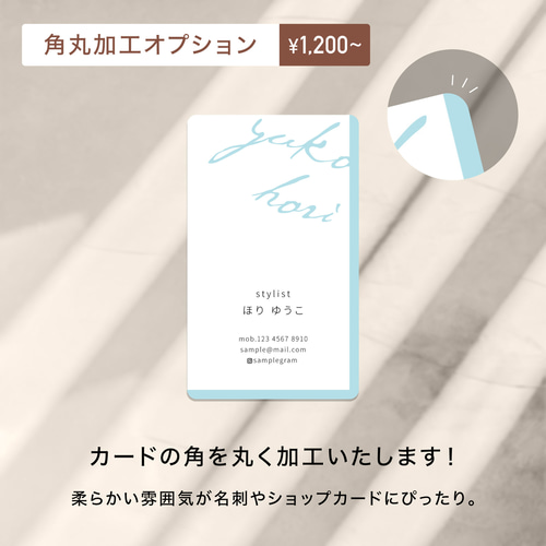 ステル8カラー｜名刺｜ショップカード｜サンキューカード