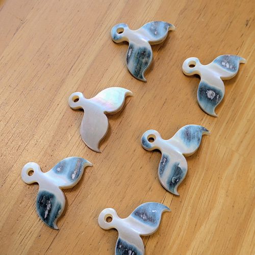 夜光貝磨きアクセサリー作りキット ✳【 ホエールテール 】 キット