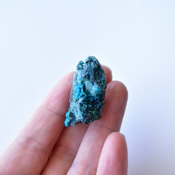 Chrysocolla on Quartz 2019 Newfound Peru 22 克/礦物/水晶寶石 第5張的照片