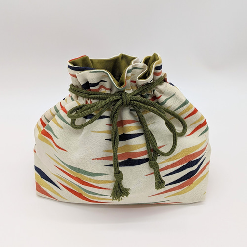 駿河竹細工 竹製品 竹バッグ 涼しげ かご レザー レッド シルク製 古布