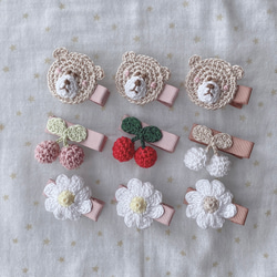 2個セット☆かぎ針編みのぷっくりハートのヘアゴム 雑貨・その他