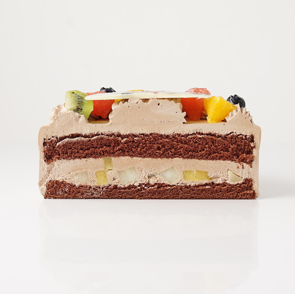 【送料無料】写真ケーキ チョコ生クリーム 14.5cm 4〜5人用 3枚目の画像