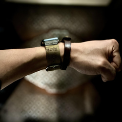 Apple Watch 錶帶 Apple Watch 皮帶皮革全系列兼容 38mm/40m/41mm 黑色 第11張的照片