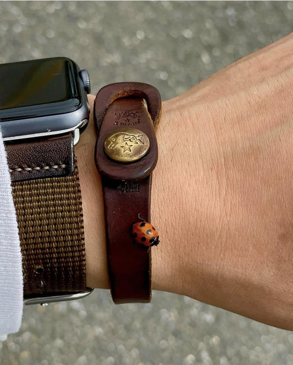 Apple Watch 錶帶 Apple Watch 皮帶皮革全系列兼容 38mm/40m/41mm 黑色 第16張的照片