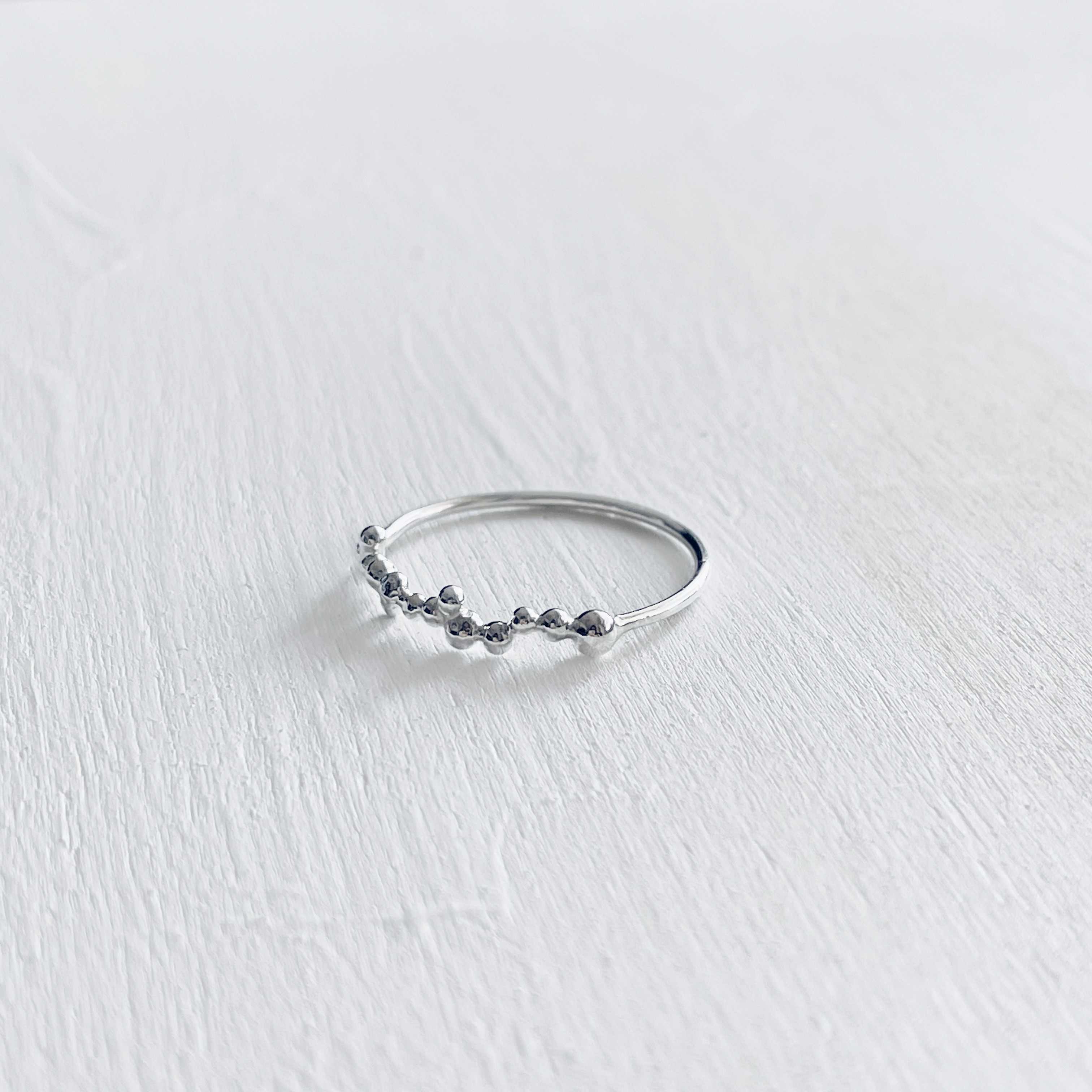 Bubbles ring（ピンキーリング／重ね付けにおすすめ）