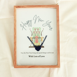 【セット割/２L/正月】柄も字体も選べて毎年使える★お正月ポスター（フレーム付き） 6枚目の画像