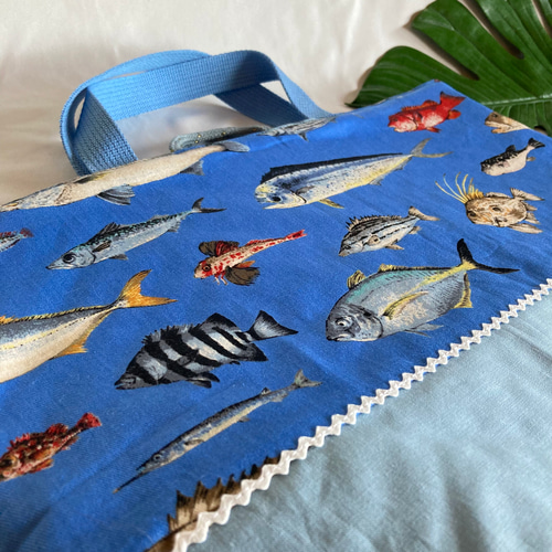 床につかない！！入園入学レッスンバッグ手提げ絵本袋リバーシブル☆30