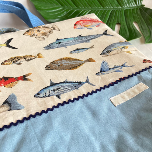 床につかない！！入園入学レッスンバッグ手提げ絵本袋リバーシブル☆30