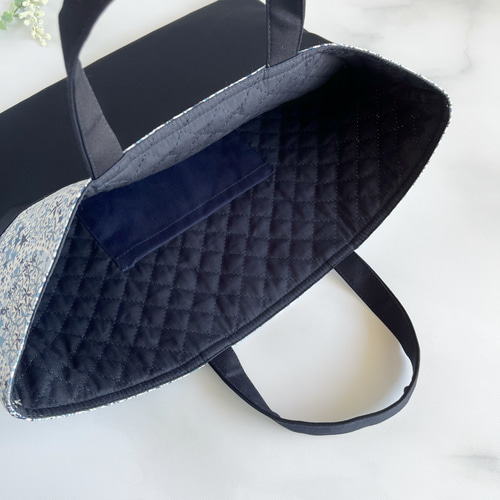 30×40】名入れOK・濃紺、撥水防汚生地・リバティアデラジャ・星