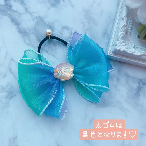 本革 ヘアゴム ✯ ALOHA グラデーション 本革 ヘアゴム ✯ ALOHA グラデーション