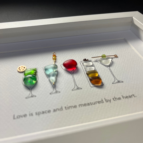 シーグラスアート「カクテル」 その他アート ゆきみ工房 通販 12366518