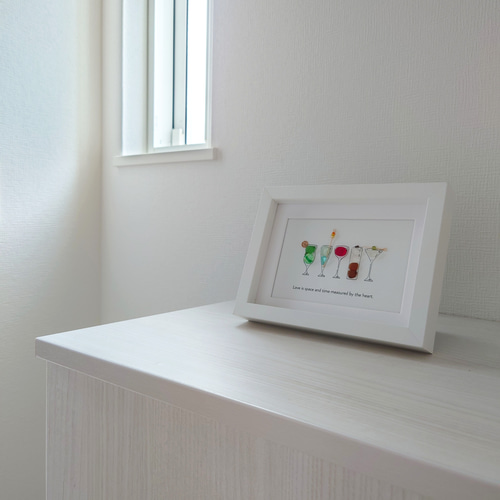 シーグラスアート ♡sakuraカクテル ほろよい気分♡ ♡sakura咲く