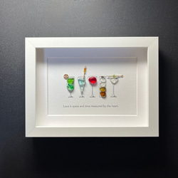 シーグラスアート『 Christmas Cocktail.。.:*☆』 シーグラスアート『 Christmas Cocktail.。.:*☆』 シーグラスアート