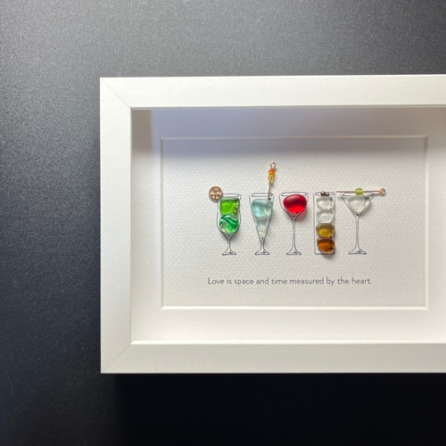 シーグラスアート「カクテル」 その他アート ゆきみ工房 通販 12366518