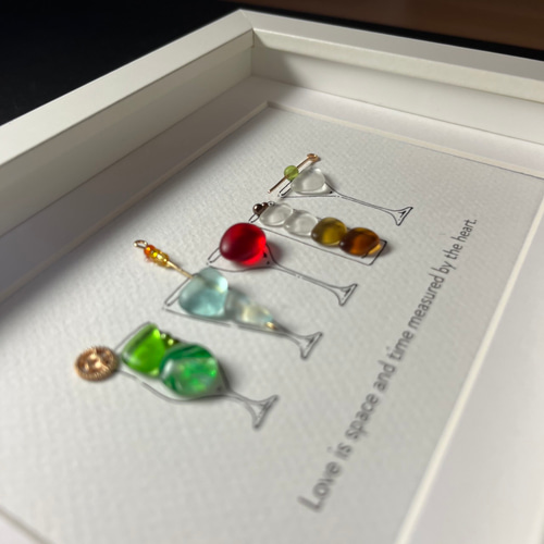 シーグラスアート「カクテル」 その他アート ゆきみ工房 通販 12366518