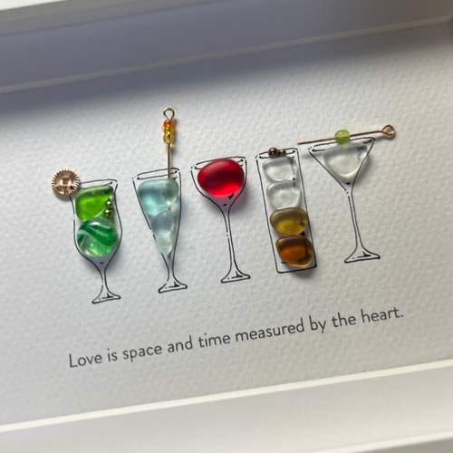 シーグラスアート「カクテル」 その他アート ゆきみ工房 通販 12366518