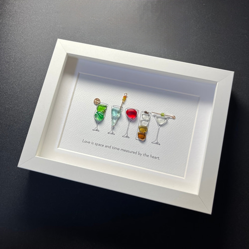 シーグラスアート「カクテル」 その他アート ゆきみ工房 通販 12366518