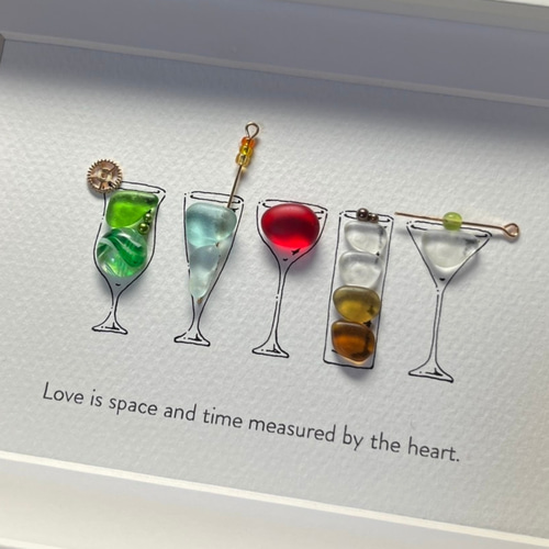 シーグラスアート「カクテル」 その他アート ゆきみ工房 通販 12366518