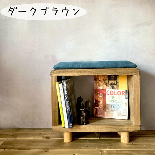 サイドテーブル 丸くてかわいい木製 ラック シャビーシック 収納