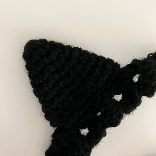 黒猫ちゃんのヘアバンド☆ハロウィン サイズ調整可 ニューボーンフォト