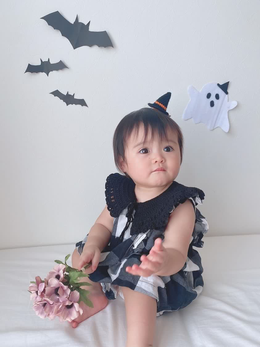 ハロウィンベビーヘアクリップ☆魔女帽子 雑貨・その他 rumo