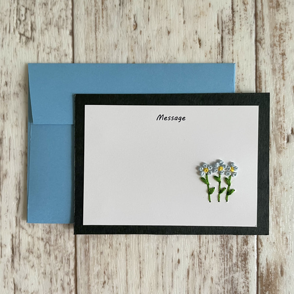 お花のミニカード（5色セット）封筒付き ギフト プレゼント メッセージ 誕生日カード プチギフト おめでとう ありがとう 7枚目の画像
