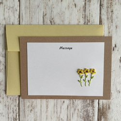 お花のミニカード（5色セット）封筒付き ギフト プレゼント メッセージ 誕生日カード プチギフト おめでとう ありがとう 6枚目の画像