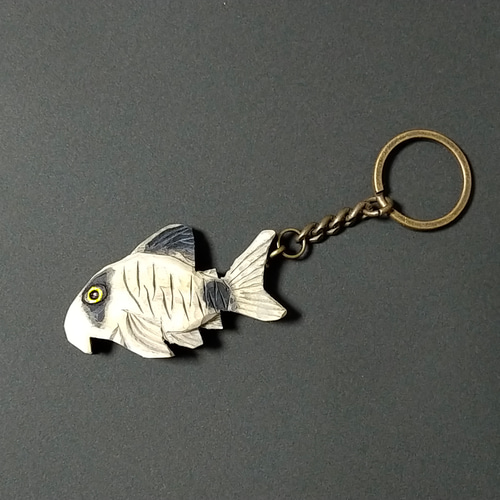 コリドラス パンダ キーホルダー 熱帯魚 アクアリウム キーリング 森の